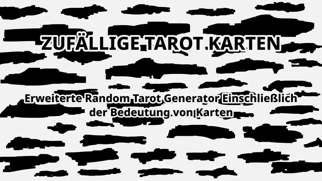 Zufällige Tarot Karten