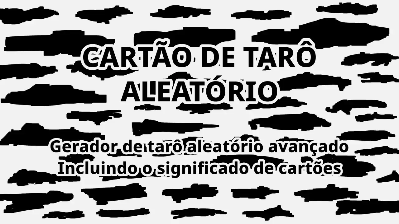 Cartão de tarô aleatório