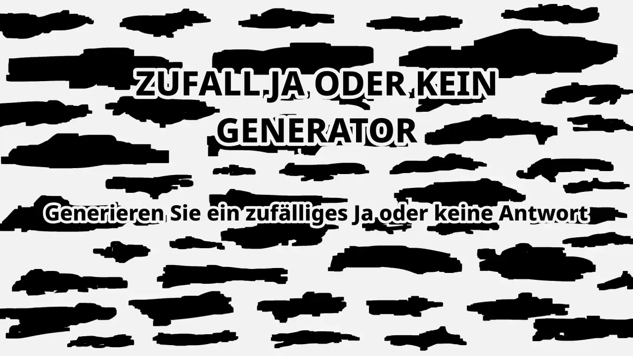 Zufall Ja oder kein Generator