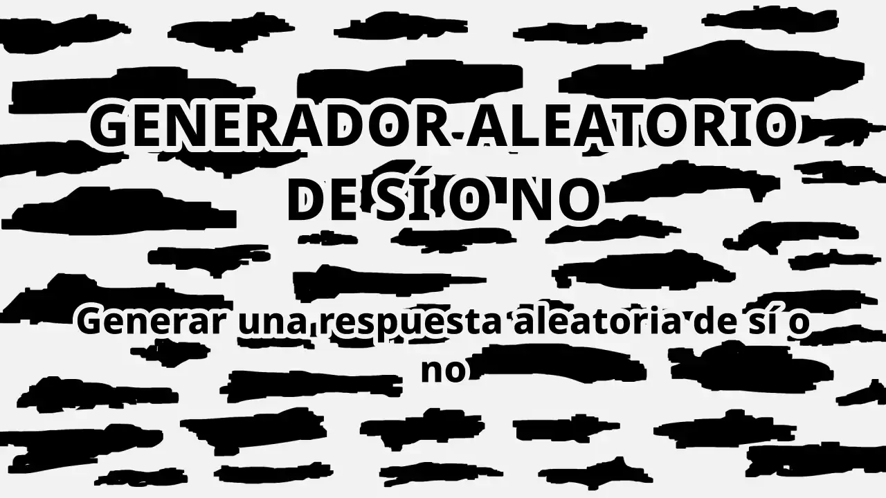 Generador aleatorio de sí o no